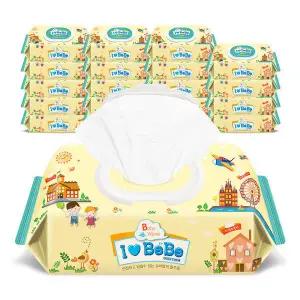 아기물티슈 엠보싱 아이보리 캡형X20팩 72매 434636