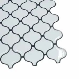 타일 스티커 배경벽지 붙임 장식 시트 흰색 포인트 (WFJ5EOC)