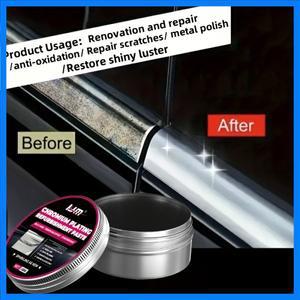 자동차 크롬 복원 페이스트: 녹/산화 제거 및 광택 창문/몰딩/그릴에 이상적