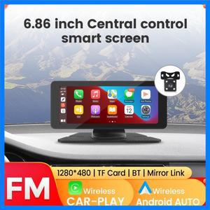 10.26인치 6.86인치 차량용 모니터 무선 카플레이 안드로이드 오토 스크린 WIFI 멀티미디어 플레이어 후방