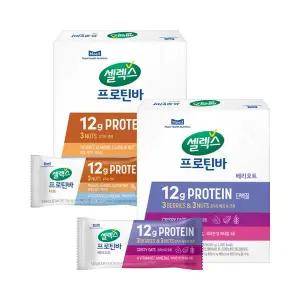 셀렉스 건강식품관 [SSG ] 코어프로틴 너츠바+베리오트바 에너지 단백질바 각 6입(총 1