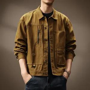 남성패션 바람막이 점퍼 빈티지 사파리 헤비 카고 추동 아미 박시핏 코트 DL4