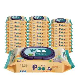 스프링클 물에녹는 비데물티슈 POO티슈 (60매X30팩) 441850