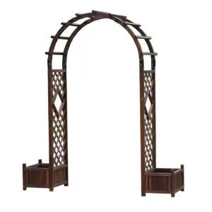 정원 아치 방부목 대문 반원형 가든 꾸미기 장미