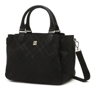 닥스 골프 블랙 베이지 멀티믹스 클래식 체크 토트백 DNGF4E956BK