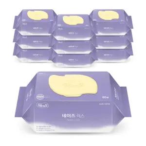 잘풀리는집 네이즈 럭스 유아물티슈, 캡형, 80매, 10입, 1개 436174