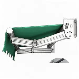 접이식 어닝 수동 간이 야외 연장 매장 상가 2m 확장 개폐식 농막 차양막 캐노피 벽면