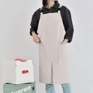 고품질 어린이집 바리스타 공방 베이직 앞트임 캐주얼 앞치마 (WFJRCKG)