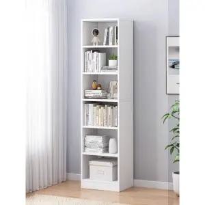 틈새 얇은 수납장 공간 활용 모퉁이 구석 40x30cm 코너 6단 웜 화이트