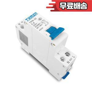 TPN 미니 회로 차단기 MCB 6A 10A Din 레일 장착 소형 가정용 공기 스위치