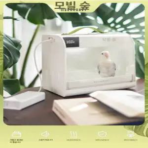 앵무새이동장 휴대용 저소음 모란 이동장 이동가방 육추기 조류 인큐베이터 포레스트그린