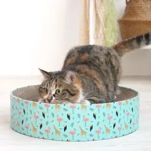 원형 스크래쳐 주패밀리 고양이용 (WFJR5QV)