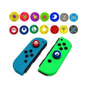 [호환품]닌텐도 호환 스위치 호환 NS Oled Lite 컨트롤러 스틱 캡 스킨 조이 콘 게임 커버 2pcs 실리콘 아