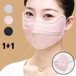 윈터 2개 선블럭 겨울마스크 골프 등산 보온마스크 (WFJ689J)