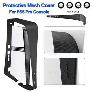 [호환품]PS5 Pro 디스크 및 디지털 콘솔 용 방진 필터 먼지 커버 PS5Pro 액세서리 측면  보호대 메쉬 긁힘