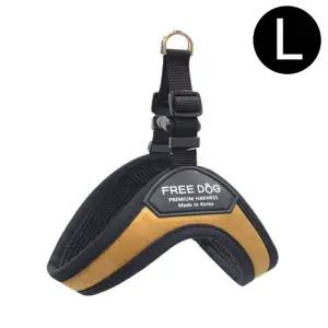3 카멜 강아지 미포함 리드줄 RUN 하네스 스웨이드 (WFJR7GN)