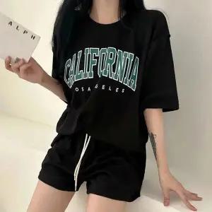 여성 데일리 프린팅 반팔 반바지 셋업 LKSS29 여름 프린트 면 여성 ylt 캐릭터 (WFK6KMM)