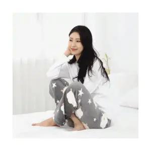 겨울 (스타양그레이) 수면잠옷 인기 추천템 여성 프리사이즈 따뜻 포근 극세사 잠옷바지