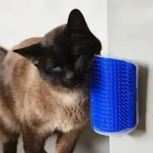 스트레스해소캣코너빗 벽면 모서리 부착형 마사지 고양이브러시 (WFJ6EID)