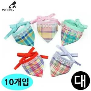 고품질 5색 스카프 체크 1판 x 대 2개씩 삼각 총10개입 (WFJROK5)