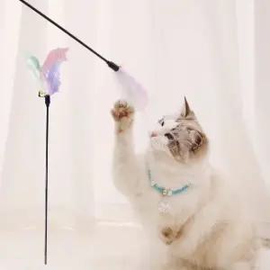 안전한고양이장난감 애완동물 반려묘 고양이낚싯대 애묘 파스텔 (WFJ6GJH)
