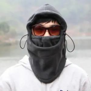 후드 넥워머 방한 겨울 마스크 남자 보온 회색