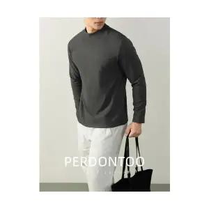 솔저스2 남성 보들보들 양면 일체형 융털 반하이넥 가을 겨울 자가 발열 도톰티셔츠 OPH4