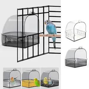 앵무새 외부 욕조 모이통 새장 화장실 목욕통 다기능 액세서리 새케이지