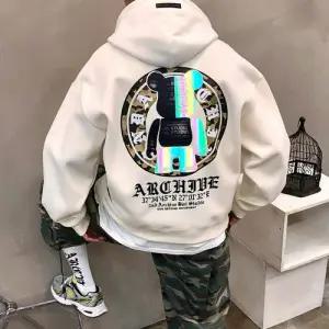 맨스토리 / 기모 박스 카모 써클 스카치 입체 곰돌이 남자 겨울 후드티