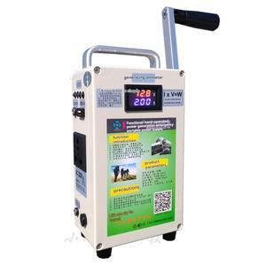 220V 수동 발전기 파워뱅크 150W 핸드 크랭크 휴대용 DC 노트북 랜턴용