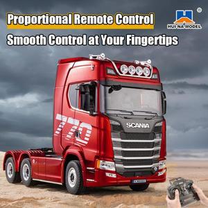 후이나 스카니아 770s 1:18 스케일 RC 트랙터 합금 모델 풀 프로포셔널 스로틀 4륜구동 19채널 무선 조종