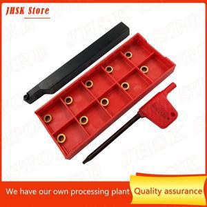 CNC 선반 커터 노란색 터닝 홀더 90 도 및 프로파일 거치대 3/8 인치 SRACR1010H06 + RCMT0602