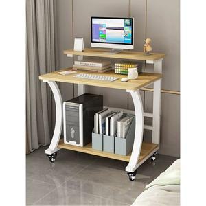 조립형 1인용컴퓨터책상 노트북 데스크 판 60x50x85 철제 선반 프레임 호두나무색 흰색 소형