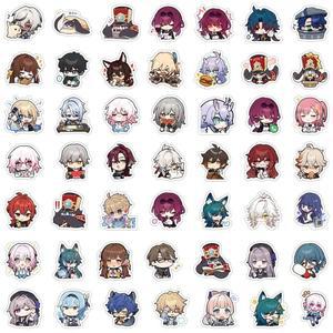 로바식 100PCS  게임 Honkai: 헬멧 자전거 손 계정 연필 케이스 데칼에 대 한 스타 레일 낙서 스티커 LanLa