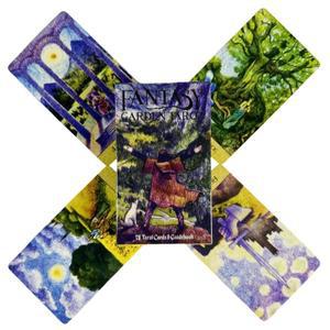 판타지 가든 타로 카드 78개 메시지 데크 OrACle English Visions Divination Edition Borad 게임 플레이