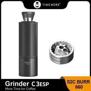 TIMEMORE Store Chestnut C3ESP 수동 커피 그라인더 용량 25g 손 조절 가능한 스틸 코어 버 청소 브러시