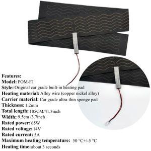 12V 65W 내장형 자동차 핸들 히터 키트 범용 알루미늄 와이어 히팅 패드 3/6단계 제어 스위치 시스템 하네