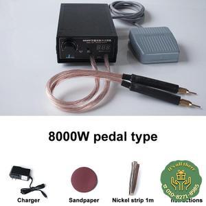 스폿 용접기 8000W 고전력 휴대용 충전식 스폿 용접기 18650 배터리 용 휴대용 1200A 조정 가능한 용접기