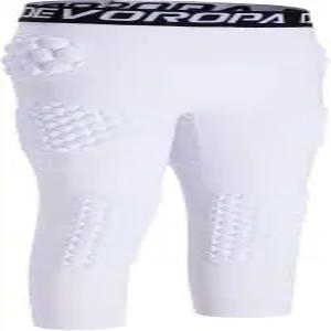 데보로파 유소년 소년 7 패드 축구 거들 컵 포켓 3 /4 압박 바지 무릎 통합 엉덩이 꼬리뼈 허벅지