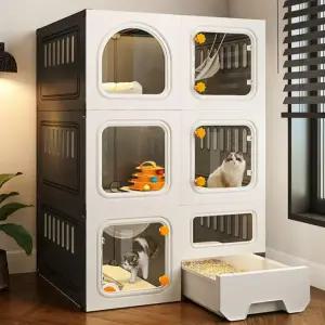 캣빌라 호텔장 고양이 하우스 캣 반려묘 스크래쳐 대형 타워 럭셔리 냥덕후 격리장