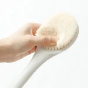 곡선 미세모 바디 브러쉬/목욕솔/등브러쉬/등때밀이/봉막대/때밀이/스틱/소프트/부드러운/바디솔/샤워솔