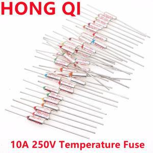 쿠리식 TF RY-121 RY-130 5PCs 금속 쉘 온도 퓨즈 250V 10A 도