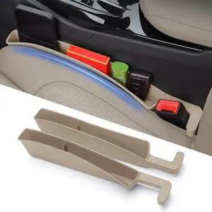 7F 자동차 정리함 및 보관함 카시트 갭 필러 시트와 센터 콘솔 사이의 유니버설 액세서리 핏 SUV 트럭 2 -