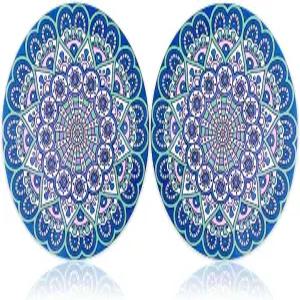 뜨거운 냄비와 프라이팬용 세라믹 트리벳 코크 베이스가 있는 대형 내열 매트 요리용 추가 두께 원형