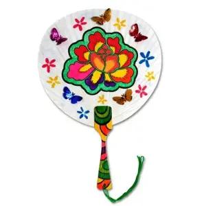 [하프클럽/](만들기)꽃 민화 원형부채 만들기