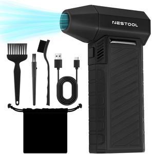 압축 공기 더스터-135000RPM, 브러시리스 모터 3단 조절 가능한 미니 송풍기, 키보드, 컴퓨터, 자동차, 집, 실외용 에어 더스터 충전식