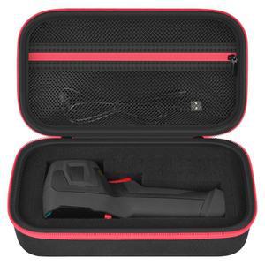 Boombowl 케이스, TOPDON TC004/ HSFTOLS HF96/ H128/ 열 카메라, USB 케이블, 보정 카드 및 액세서리용 DIY 스펀지 포함 적외선 카메라 보관함(가방 전용)-블랙