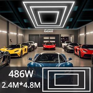 직사각형 차고 조명 자동차 정비소 LED 튜브 미용실 정비에 호환