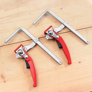 2개의 퀵 래칫 트랙 가이드 레일 클램프 키트 슬라이드 고정 (MFT  시스템 데스크탑 홀 테이블 클립용)