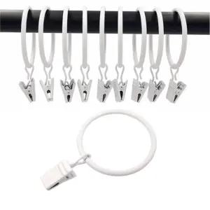 커튼 집게링 10개 샤워 바란스 레일 커텐봉 걸이